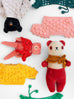 Misha and Puff + Polka Dot Club collaboration mohair teddy bears hand knit toys