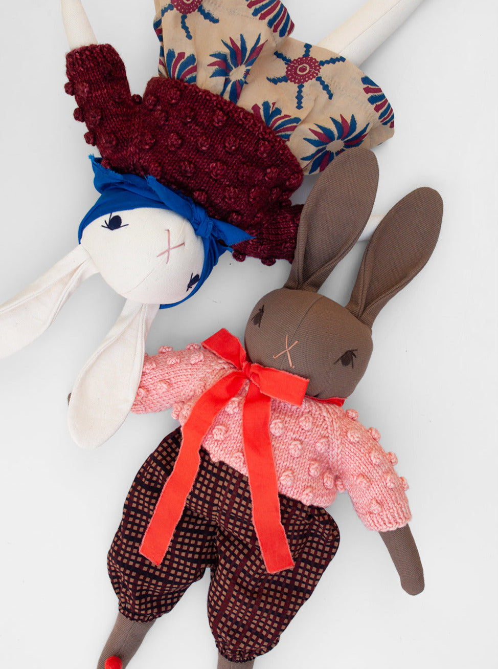 Misha and Puff + POLKA DOT CLUB collaboration  hand knit mohair toys