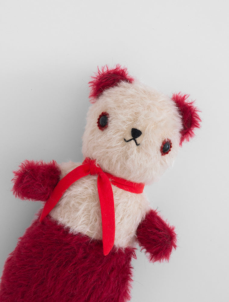 POLKA DOT CLUB PDC Big Bear: Handmade in the USA. shaggy Mohair Teddy Bear stuffed with 100% cotton.  They're made for NOW & FOREVER.