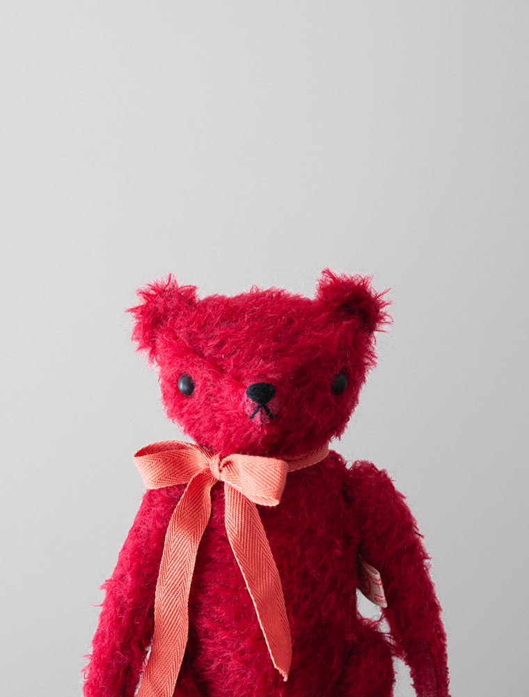 POLKA DOT CLUB Classic Bear: Handmade in the USA. Mohair Teddy Bear with Disk jointed Head and limbs.  They're made for NOW & FOREVER.