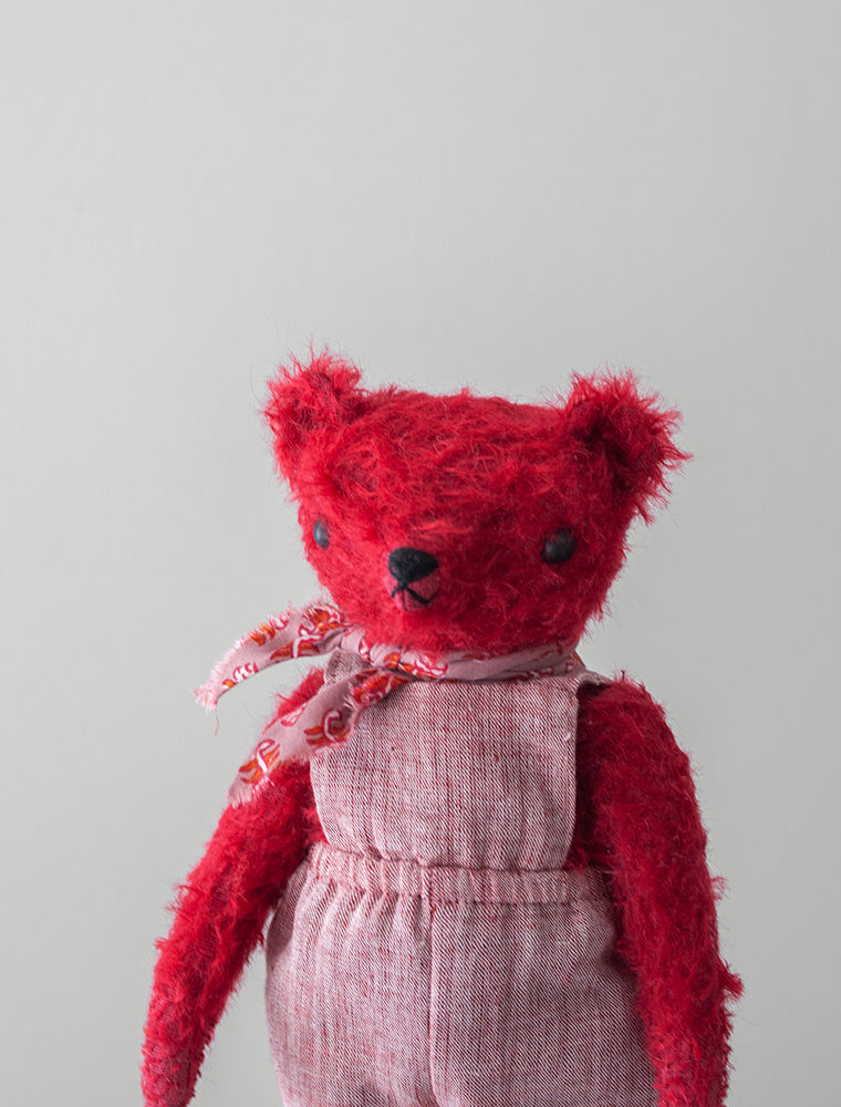 POLKA DOT CLUB Classic Bear: Handmade in the USA. Mohair Teddy Bear with Disk jointed Head and limbs.  They're made for NOW & FOREVER.