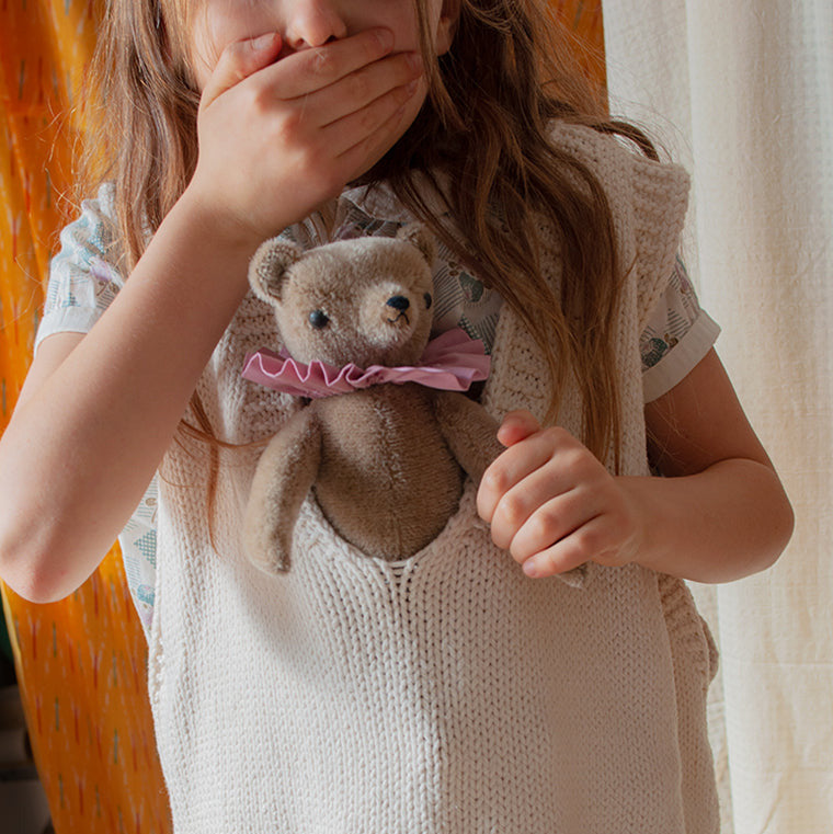 Polka Dot Club Mohair Jointed Teddy Bear