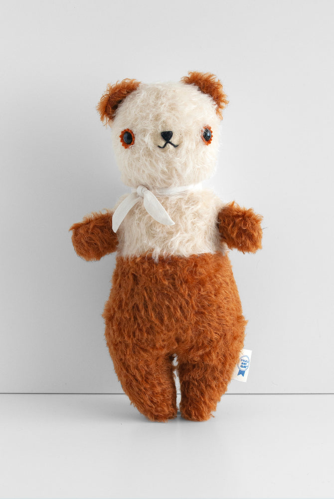 POLKA DOT CLUB Big Mohair Teddy Bear. Heirloom Gift to pass on for generations. All Natural Materials Cotton wool safety eyes.