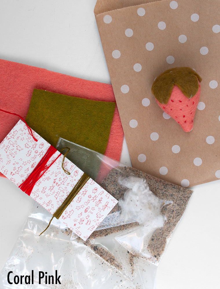 Pin Cushion strawberry wool felt craft kit jennifer murphy