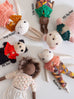 Misha and Puff + Polka Dot Club collaboration mohair teddy bears hand knit toys
