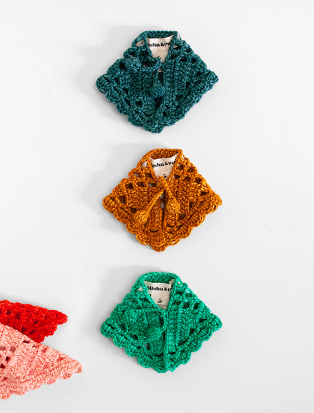 Misha&Puff Crocheted Kerchief for the PDC – POLKA DOT CLUB