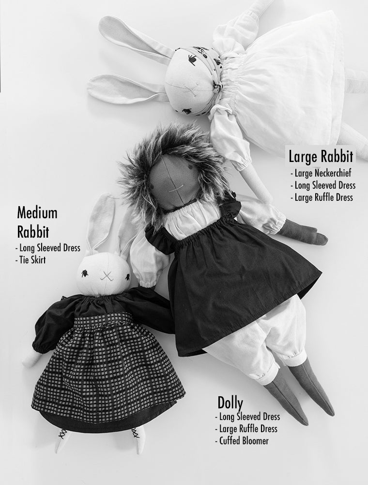 Handmade Doll Clothes. Made for POLKA DOT CLUB Toys but fit for many of the stuffies already in your collection. HANDMADE IN THE USA.