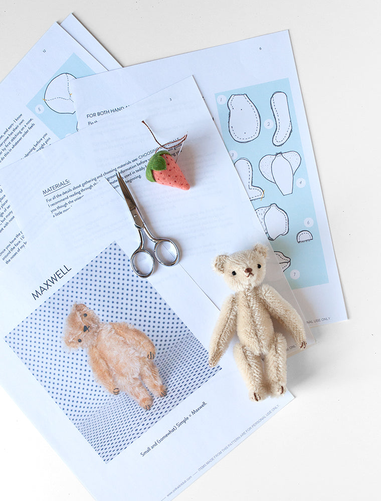 PDF Sewing Pattern: Maxwell the Little Bear – POLKA DOT CLUB