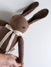One-of-a-Kind * Embroidered Large Brown Rabbit