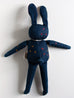 One-of-a-Kind * Embroidered Large Denim Rabbit