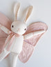 Small Edition * Embroidered Large Cream Rabbit with Butterfly Wings