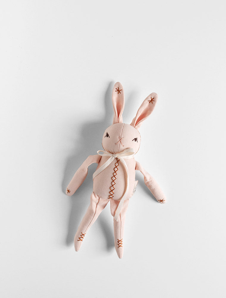 One-of-a-Kind * Embroidered Little Peach Rabbit
