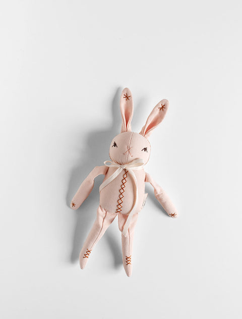 One-of-a-Kind * Embroidered Little Peach Rabbit