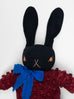 MP+PDC Large Black Rabbit in Cranberry: AMOS