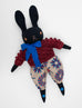 MP+PDC Large Black Rabbit in Cranberry: AMOS