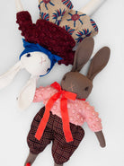 Misha and Puff + POLKA DOT CLUB collaboration  hand knit mohair toys 