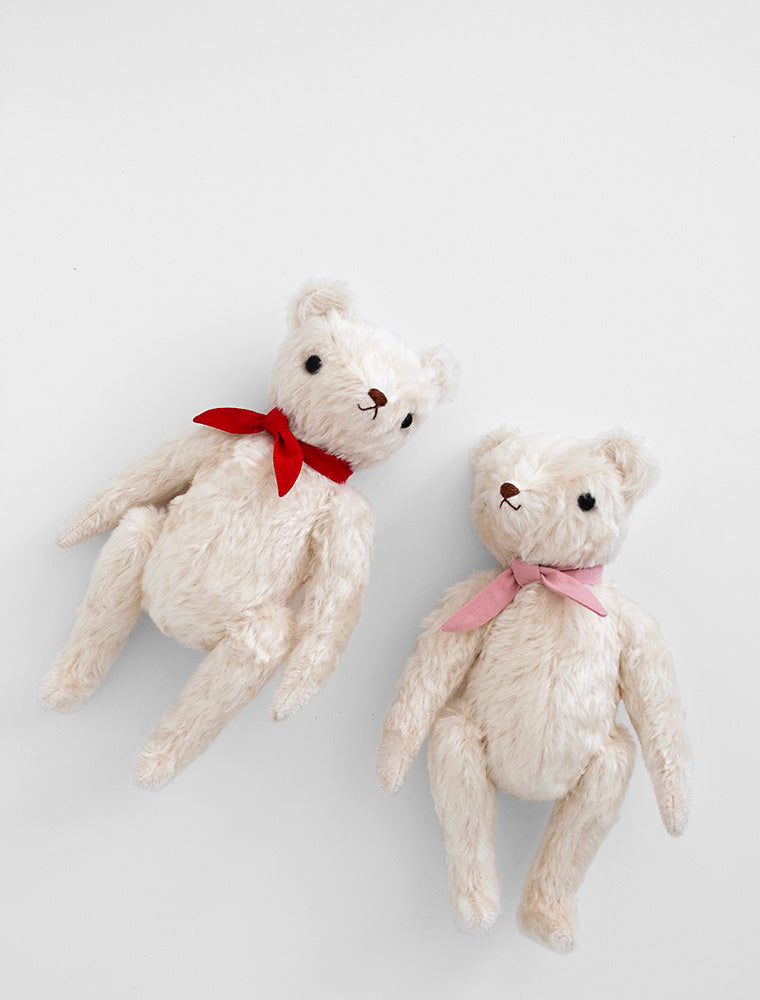 POLKA DOT CLUB Classic Bear: Handmade in the USA. Mohair Teddy Bear with Disk jointed Head and limbs.  They're made for NOW & FOREVER.