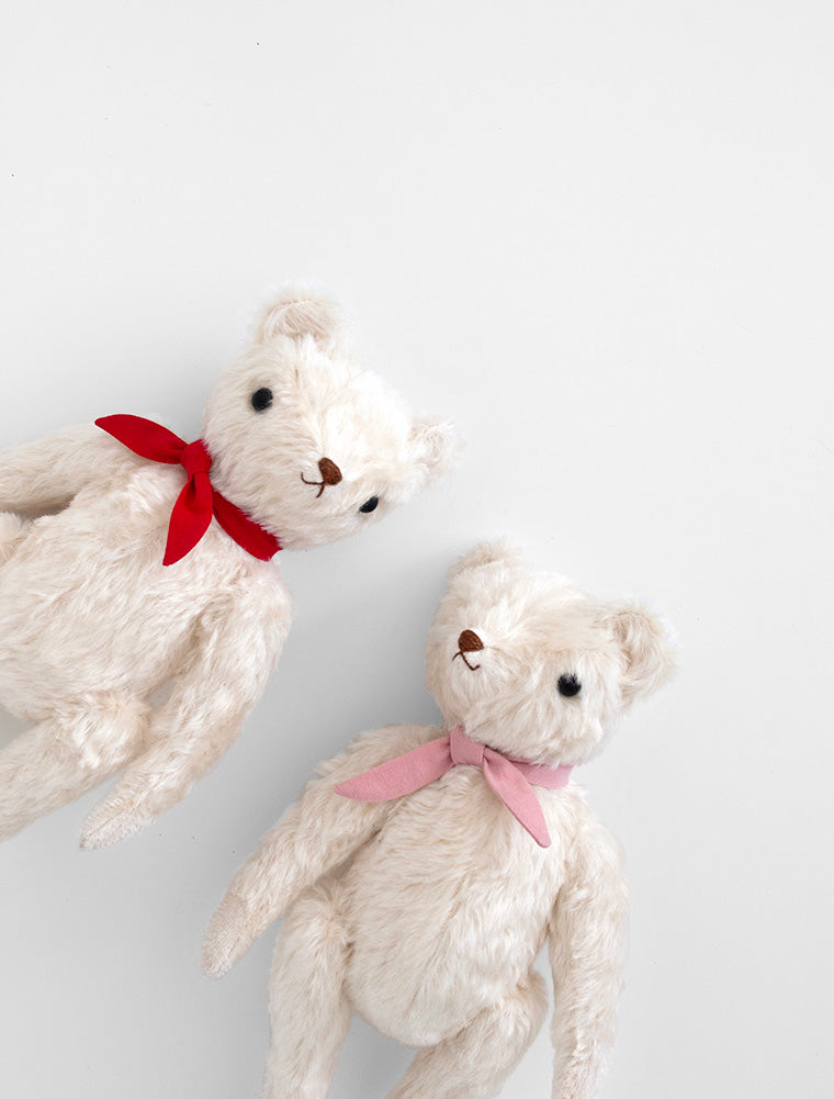 POLKA DOT CLUB Classic Bear: Handmade in the USA. Mohair Teddy Bear with Disk jointed Head and limbs.  They're made for NOW & FOREVER.