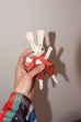 Baby Rabbit and Backpack- Cream Rabbit: Burnt Orange