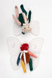 POLKA DOT CLUB- hand dyed mohair teddy bear- butterfly wings