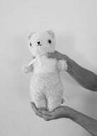 mohair teddy bear . handmade in the usa. polka dot club.
