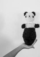 Polka dot club teddy bear all natural materials