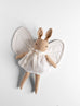 Small Edition * Little Straw Rabbit (or Cat) with Natural Butterfly Wings