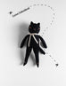 *CUSTOM* Embroidered Little Black Cat