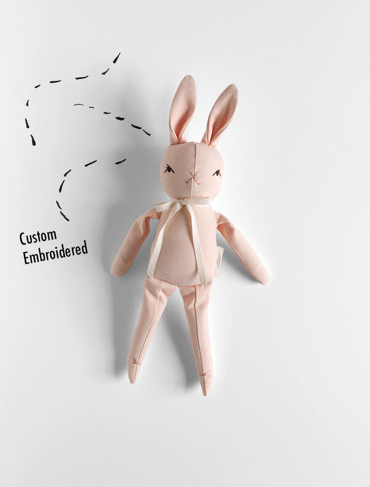 *CUSTOM* Embroidered Little Peach Rabbit