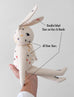 *CUSTOM* Embroidered Large Cream Rabbit
