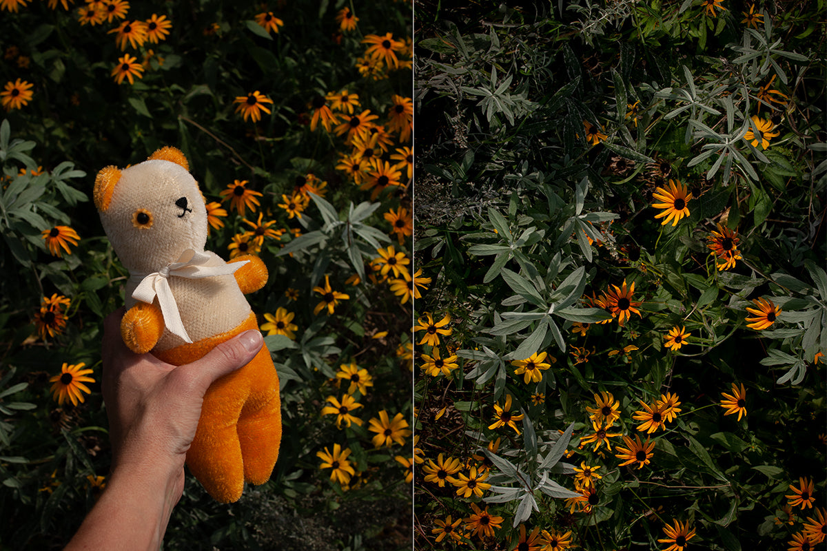 Mohair Hand Dyed Teddy Bears- POLKA DOT CLUB