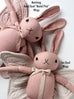 *NEW* PDC Big Butterfly Rabbit * BLOCK PRINTED * MUTED PINK GARMENT DYED