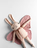 *NEW* Polka Dot Club Big Butterfly Rabbit * BLOCK PRINTED PINK