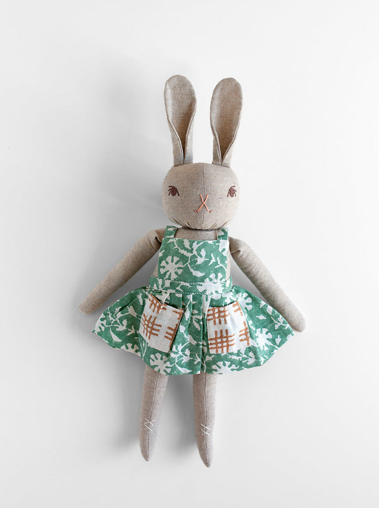 New Hand Made Rabbit Toy Dolls from the POLKA DOT CLUB heritage toys for now and forever