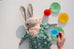 Winona the Rabbit - Handmade Cotton Rabbit Toy from the POLKA DOT CLUB
