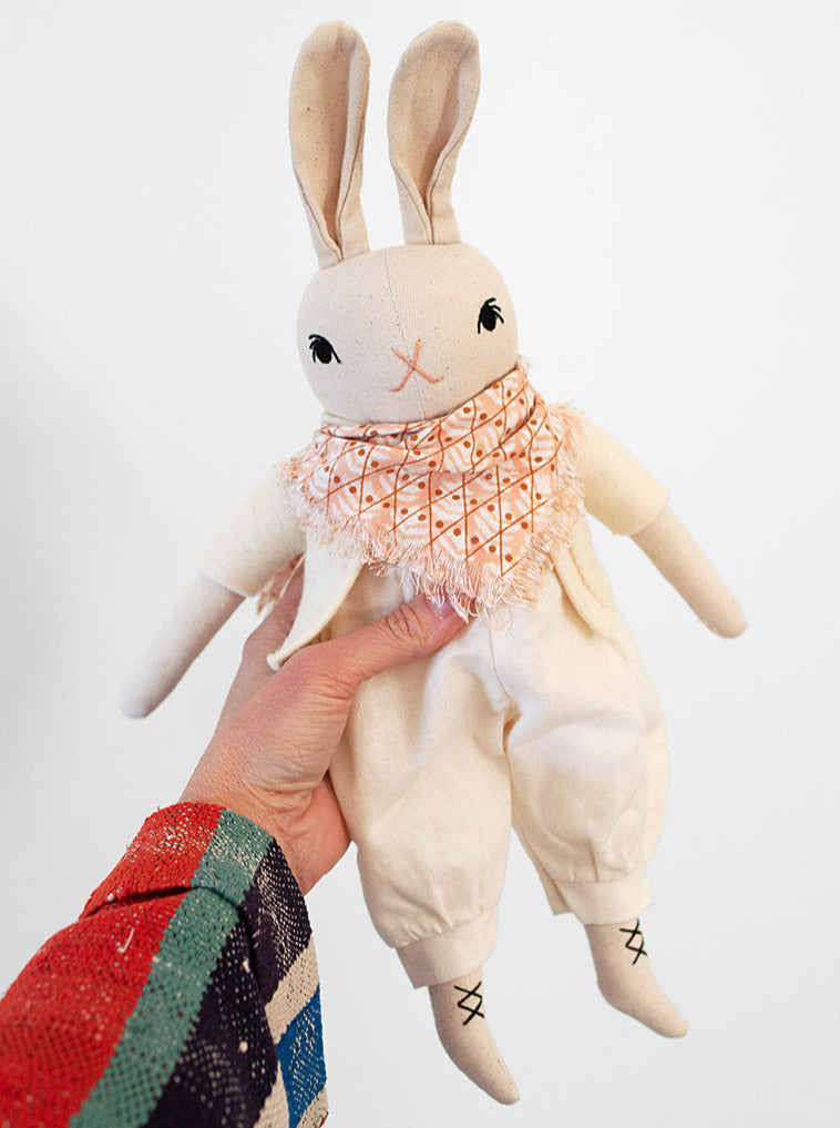 Andie Medium Rabbit in Grey by Polka Dot Club