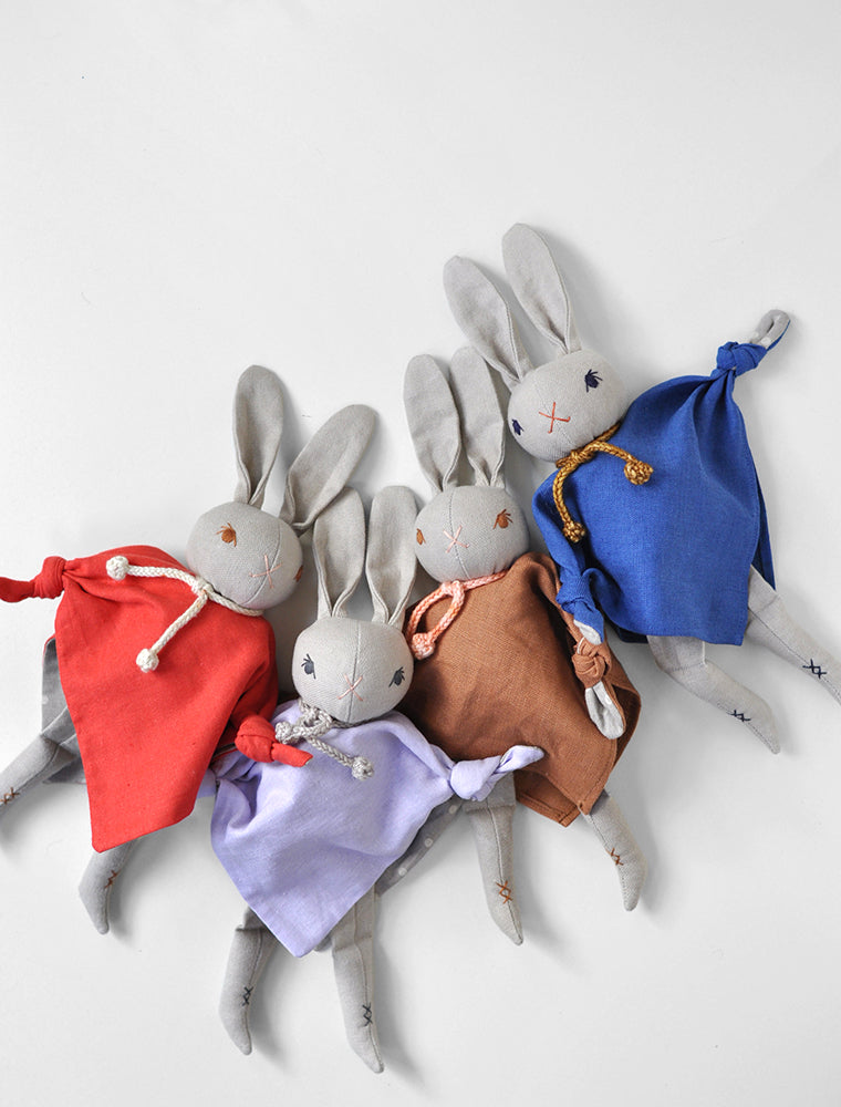 Polka dot Club cuddling rabbit baby toy