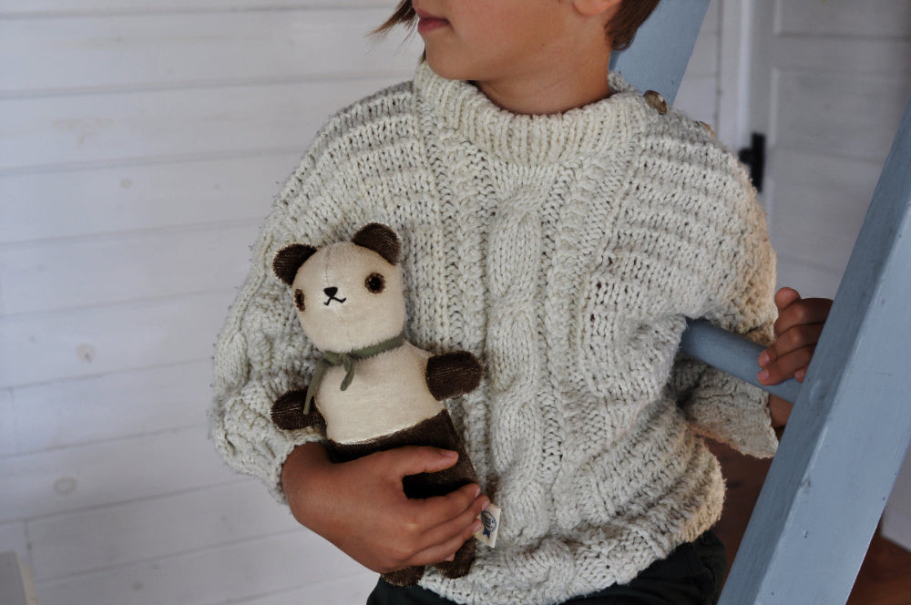 ★CPGN STUDIO_COMPAGNO★ Doodle Bear Round Knit Cream F29D74D6-05A8-4DFB-B2E7-