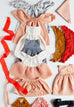 PDC Two Color Dress - Cream & Peach