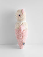 POLKA DOT CLUB mohair heirloom teddy bear. Handmade in the USA. Pink Baby Teddy Bear.