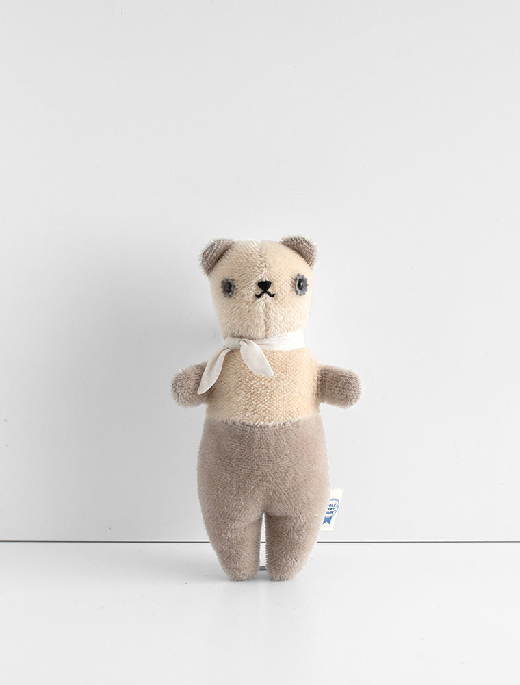 POLKA DOT CLUB Mohair Bear. Handmade in the USA, this Panda Bear is a heirloom toy- for now and forever.