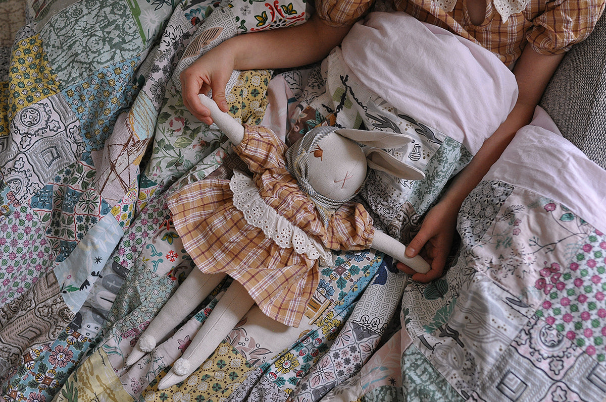 PDC + Apolina Large Cream Rabbit- Anne – POLKA DOT CLUB