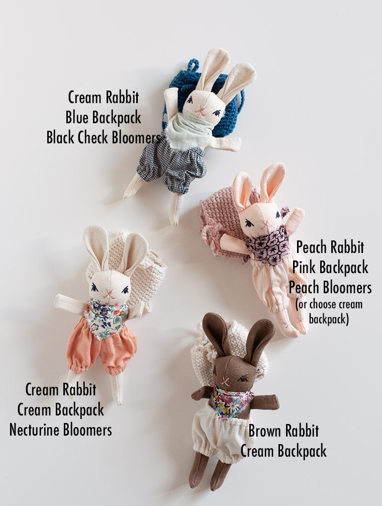 Baby Rabbit and Backpack – POLKA DOT CLUB