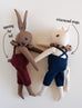 PDC Large Rabbit/Cat in Hand Knit OVERALLS