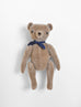 polka dot club jointed mohair teddy bear heirloom toy taupe