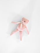 polka dot club mohair teddy bear pink heirloom toy