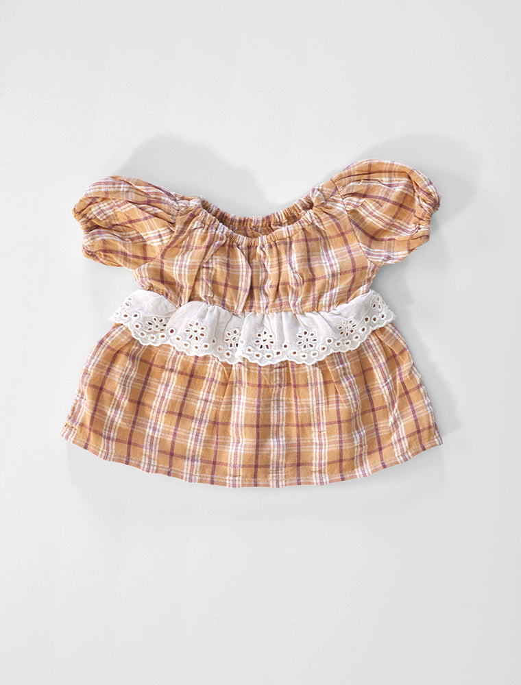 Apolina for the Polka Dot Club- Mini Hattie Checked Dress