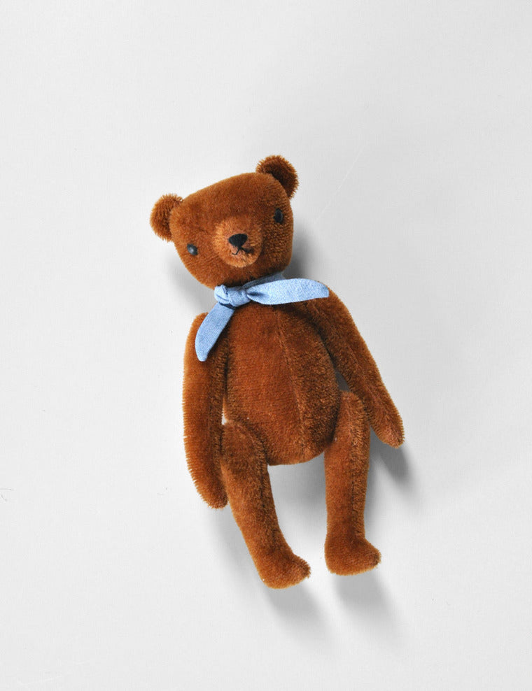 polka dot club jointed mohair teddy bear heirloom toy