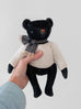 PDC Classic Bear in handknit Sweater & Woolen Scarf
