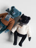 PDC Classic Bear in handknit Sweater & Woolen Scarf